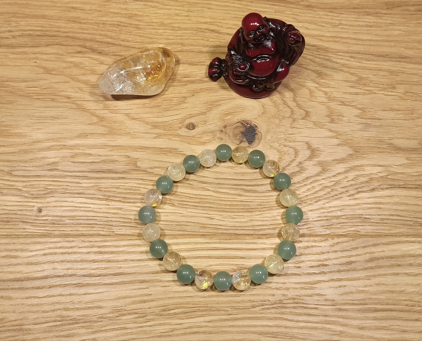 Bracelet Énergie Positive : Citrine & Aventurine