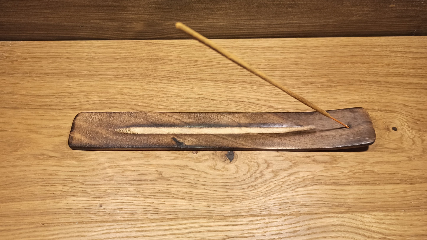 Porte-encens en bois de manguier