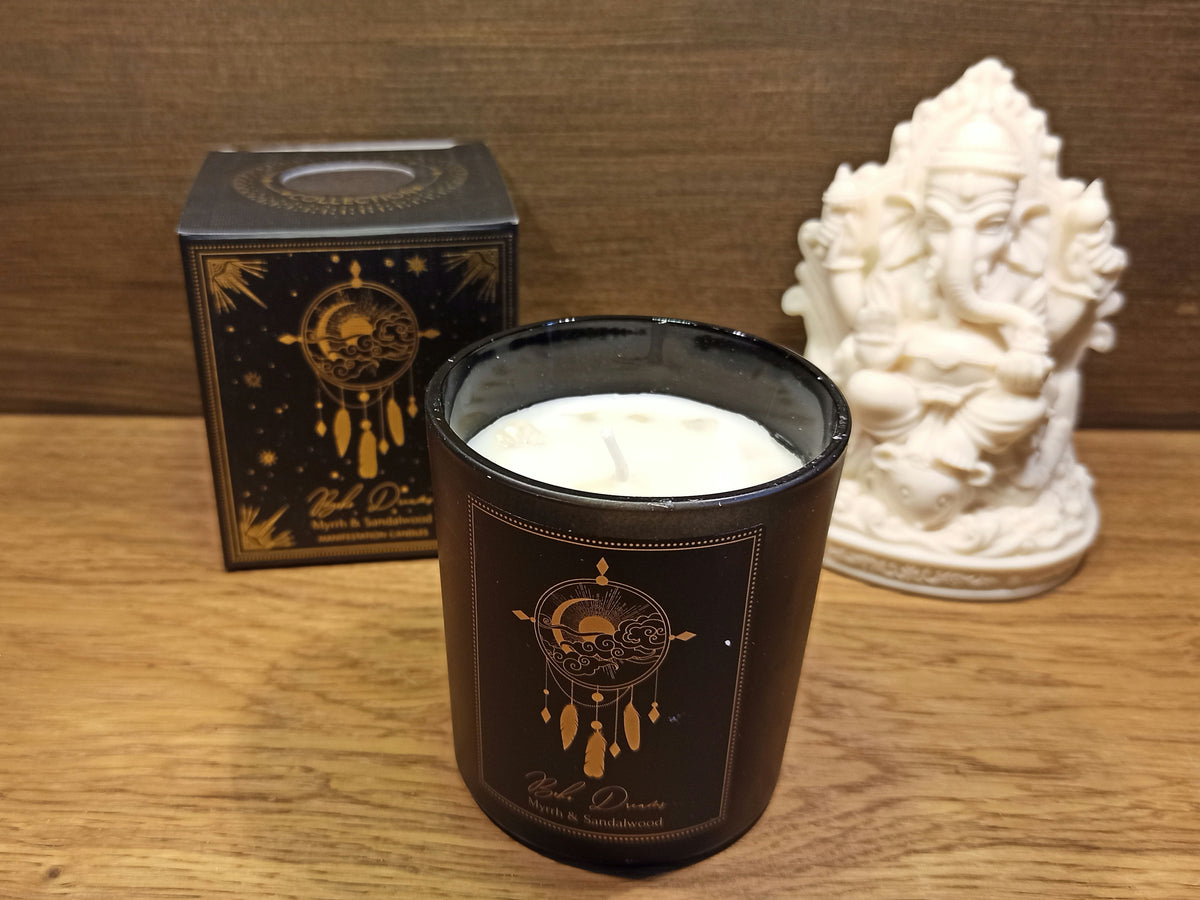 Bougie parfumée Esotéric Boho Dreams - Myrrhe et Bois de Santal