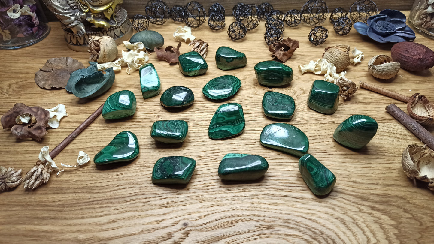 Malachite Pierre roulée