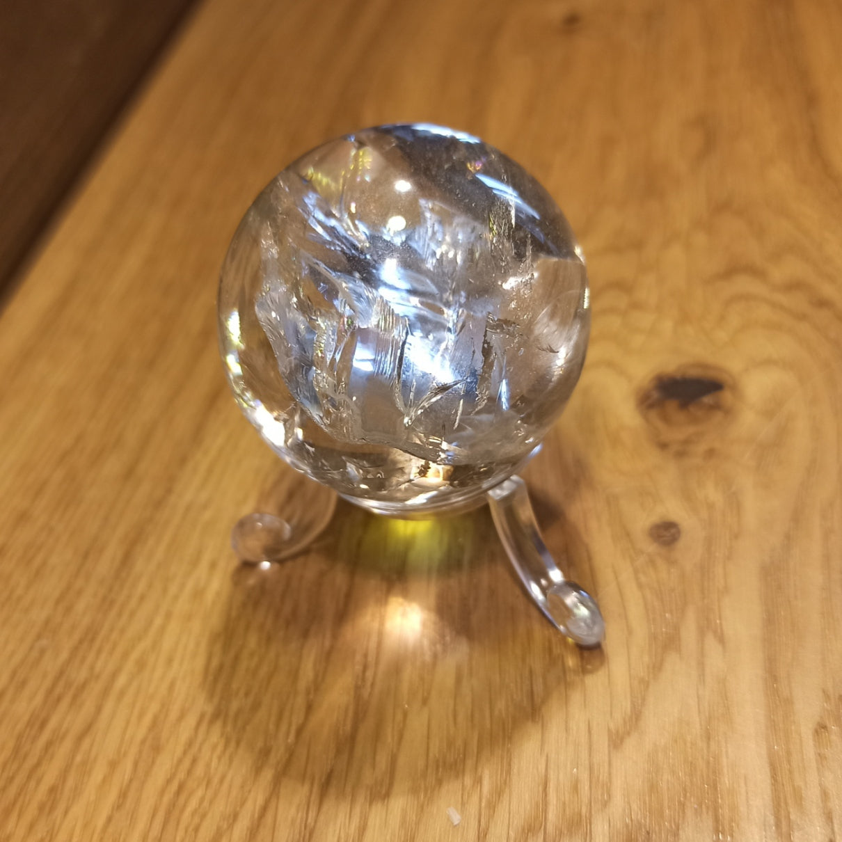 Sphère en cristal de roche