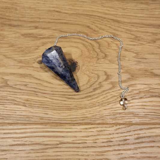 Pendule  à facettes Sodalite