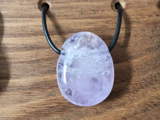 Pendentif pierre percée Améthyste