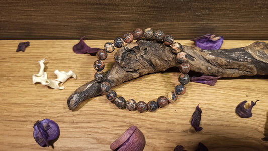 Bracelet Jaspe Léopard (orbiculaire)