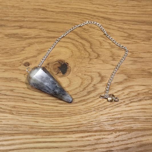 Pendule agate Dentrique / Merlinite