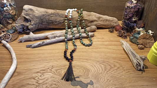 Mala Turquoise d'afrique Onyx Howlite