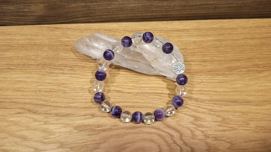 Bracelet Cristal de Roche, Améthyste