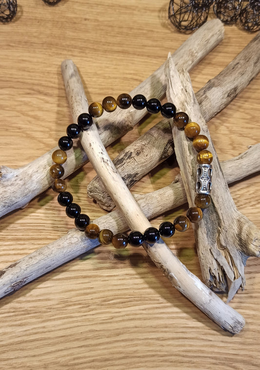 Bracelet "Onyx Oeil de tigre"