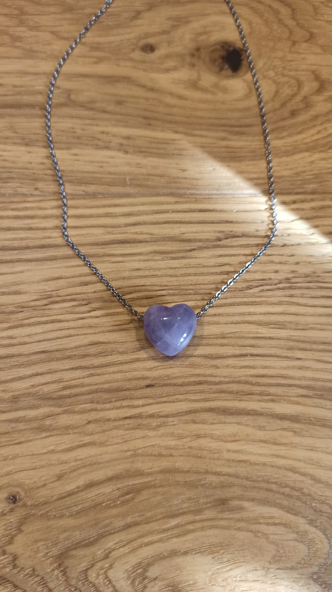Pendentif Cœur Améthyste