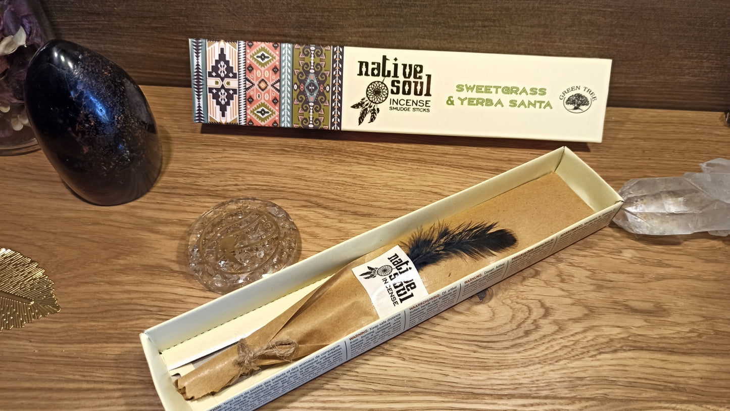 Encens Green Tree Native Soul Foin d'odeur & Yerba