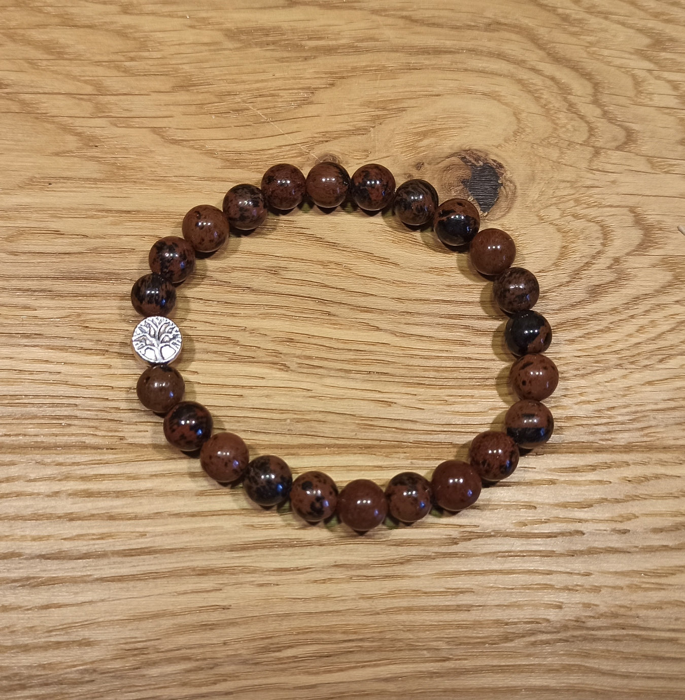 Bracelet en obsidienne Pourpre