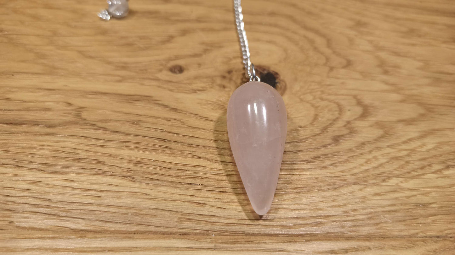 Pendule Conique Quartz Rose