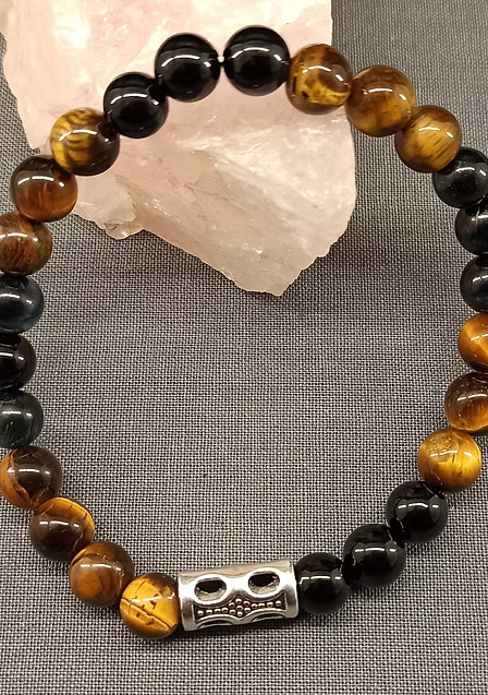 Bracelet "Onyx Oeil de tigre"