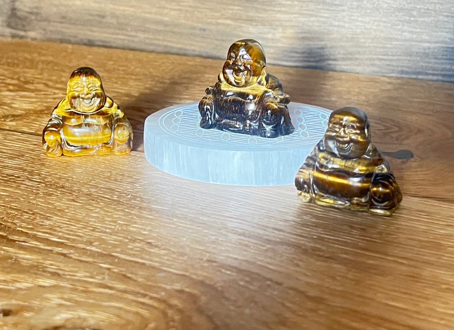 Bouddha en pierre Naturelle - Œil de tigre
