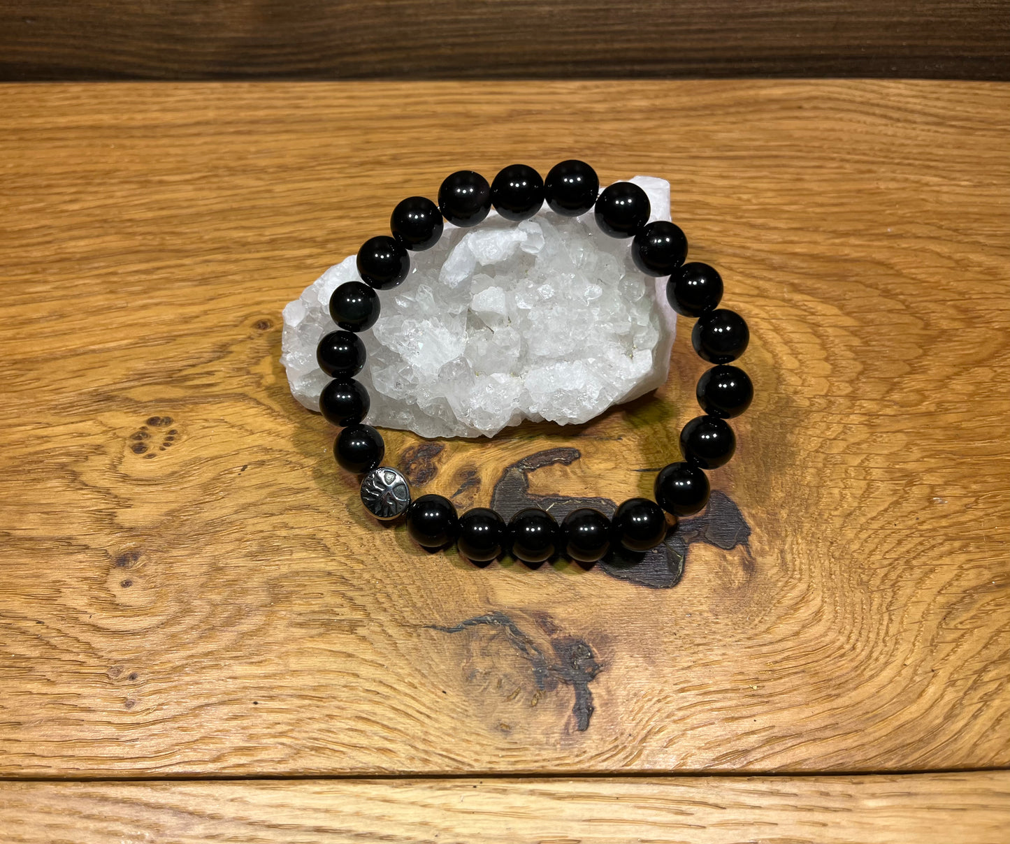 Bracelet Obsidienne Œil Céleste- 10mm
