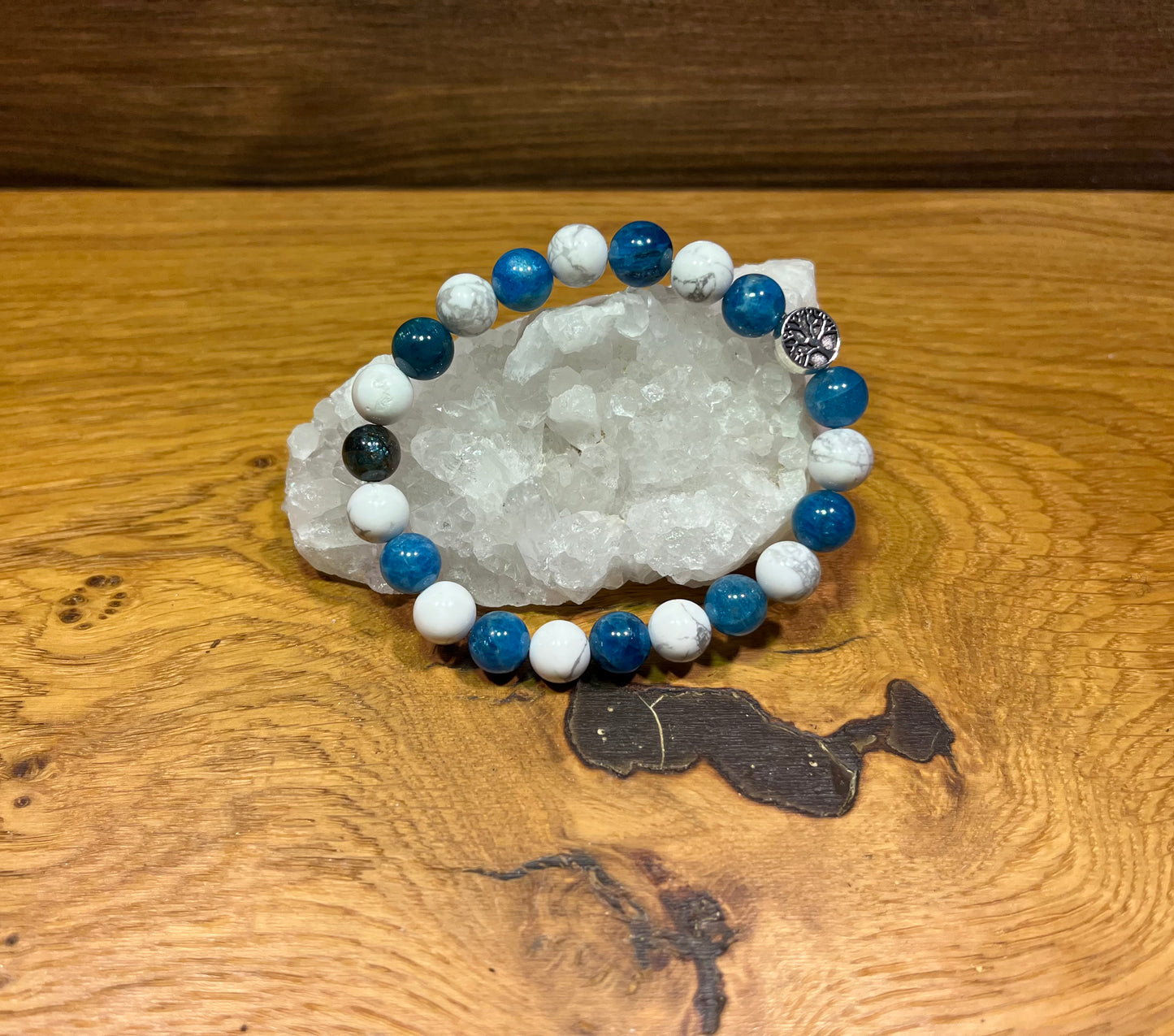 Bracelet Howlite, Apatite