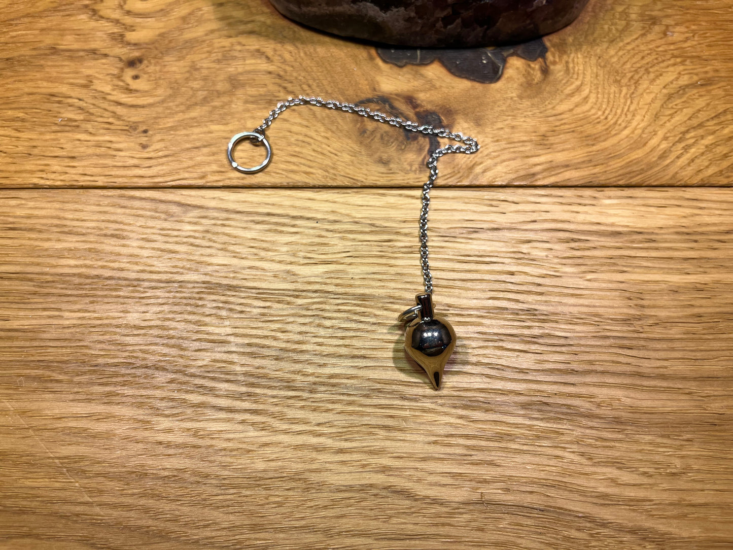 Pendule goutte d'eau mini chromé