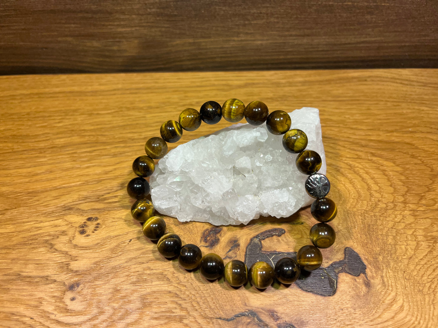 Bracelet œil de tigre - 10mm
