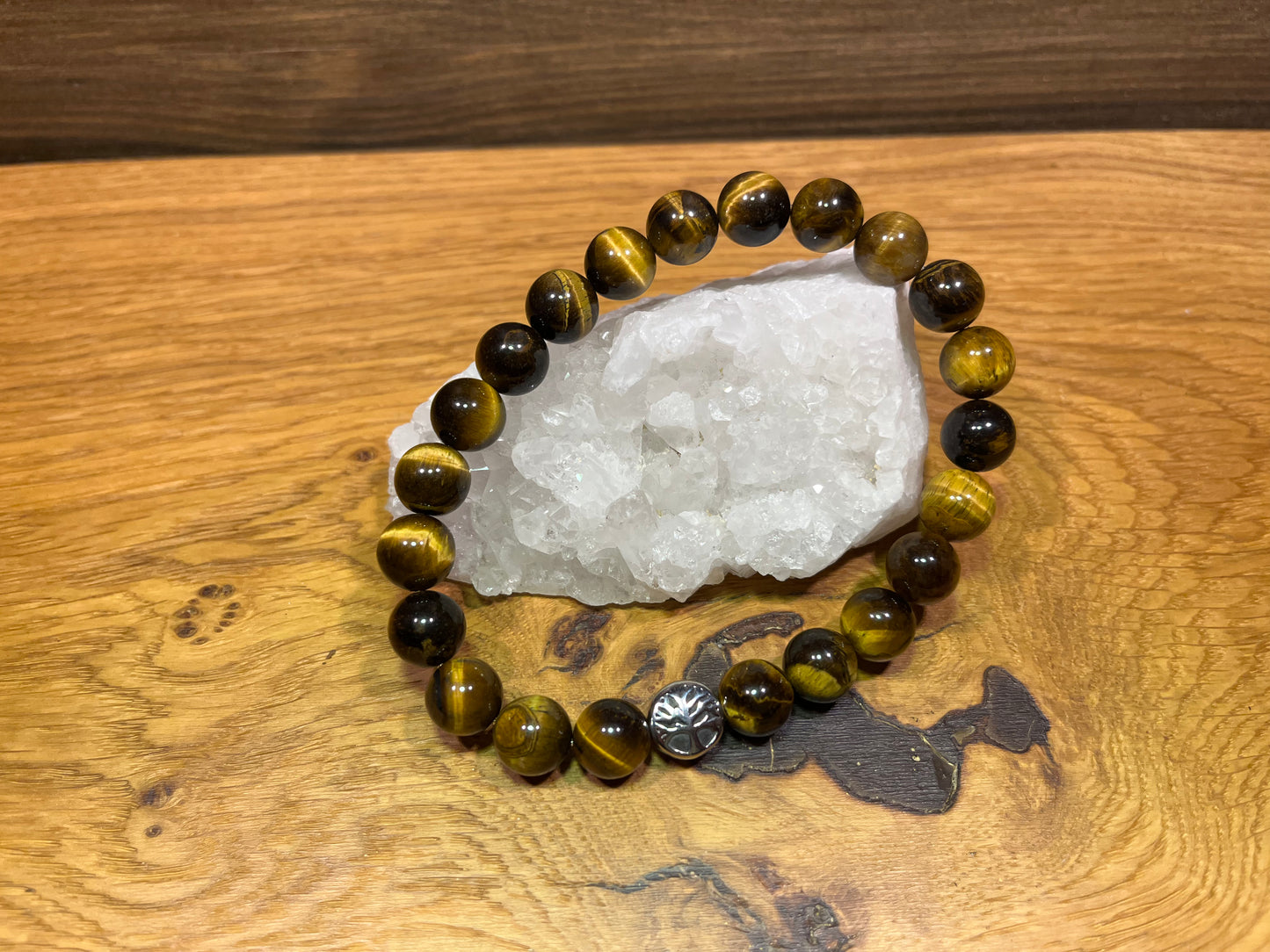 Bracelet œil de tigre - 10mm