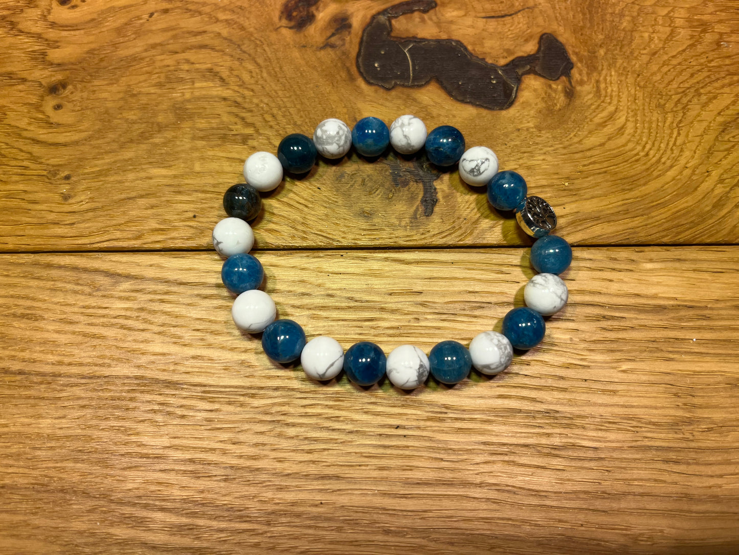 Bracelet Howlite, Apatite