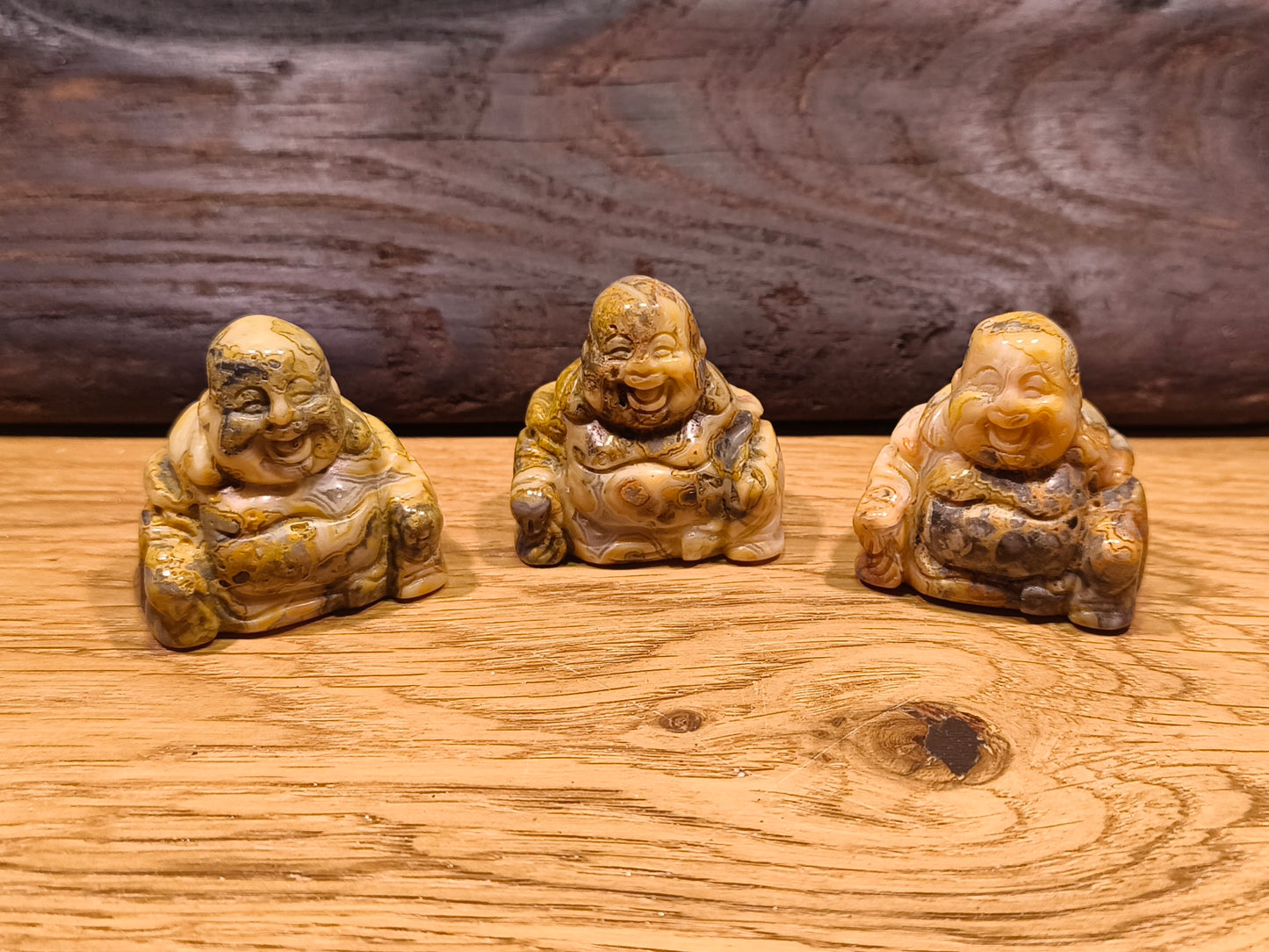 Agate crazy lace Bouddha en pierre Naturelle