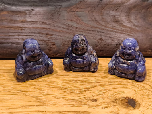 Sodalite Bouddha en pierre Naturelle